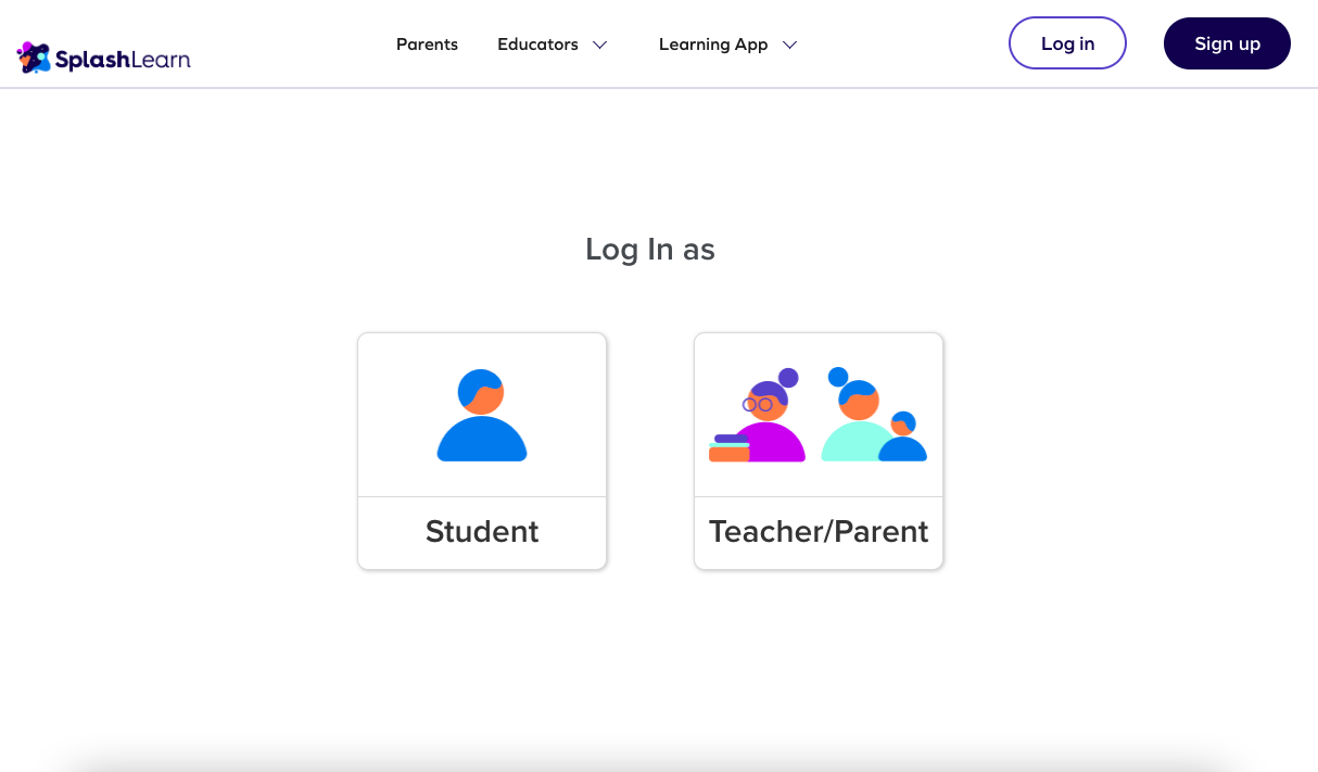 Setting up a classroom-linked parent account on SplashLearn