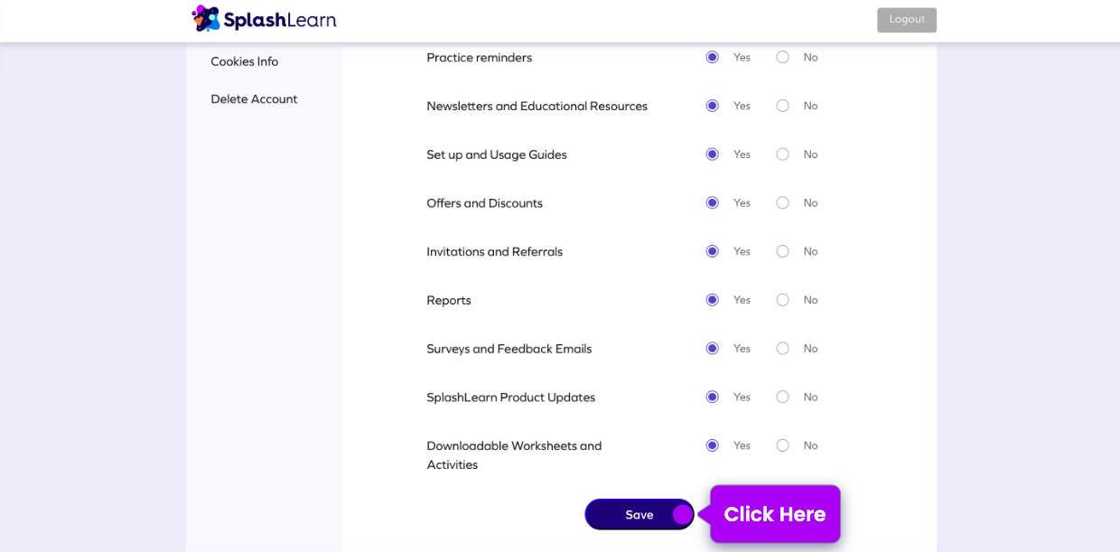 How can parents unsubscribe from emails? SplashLearn
