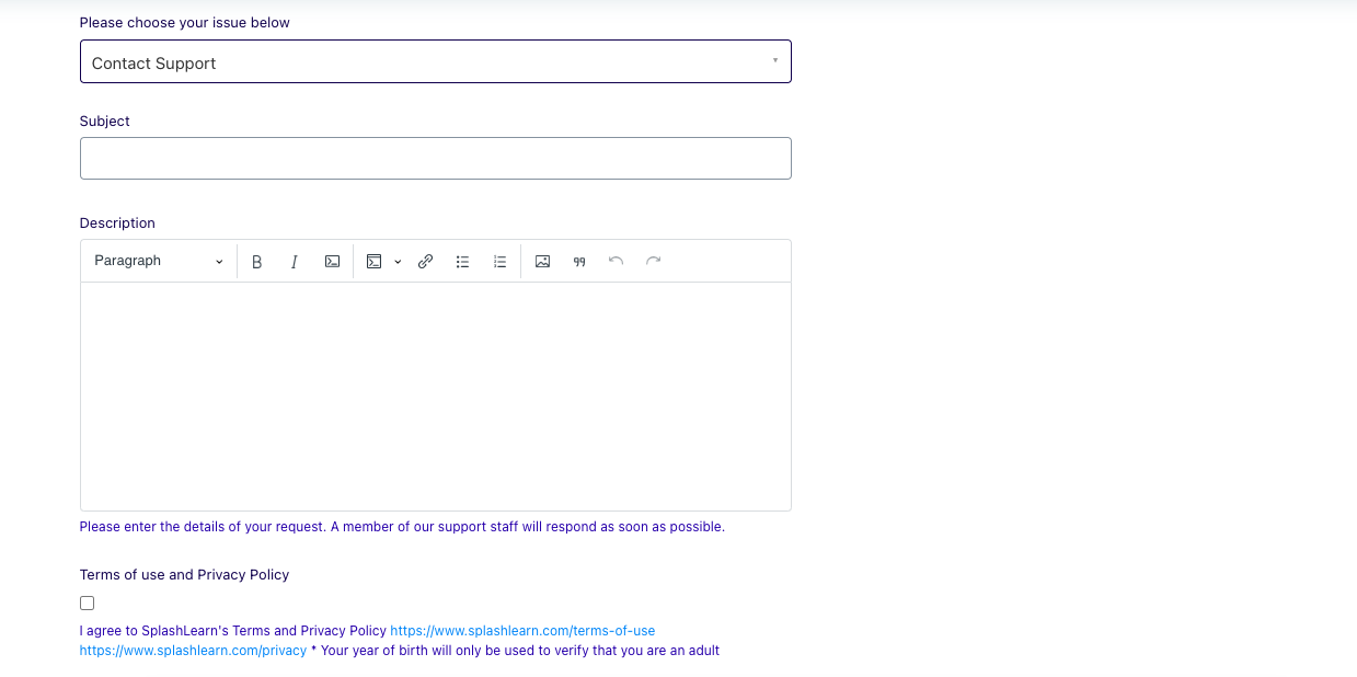 How to delete a parent account? SplashLearn