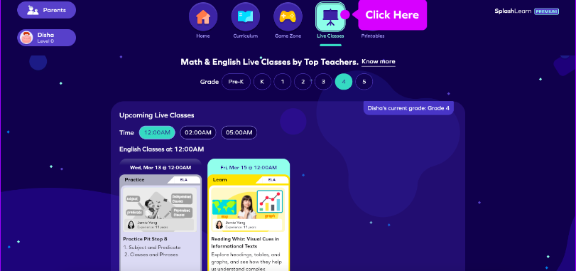 Joining SplashLearn live classes: A guide for parents to help their ...