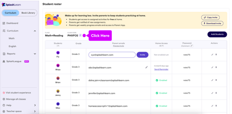 What is class code and how teachers can change it? – SplashLearn