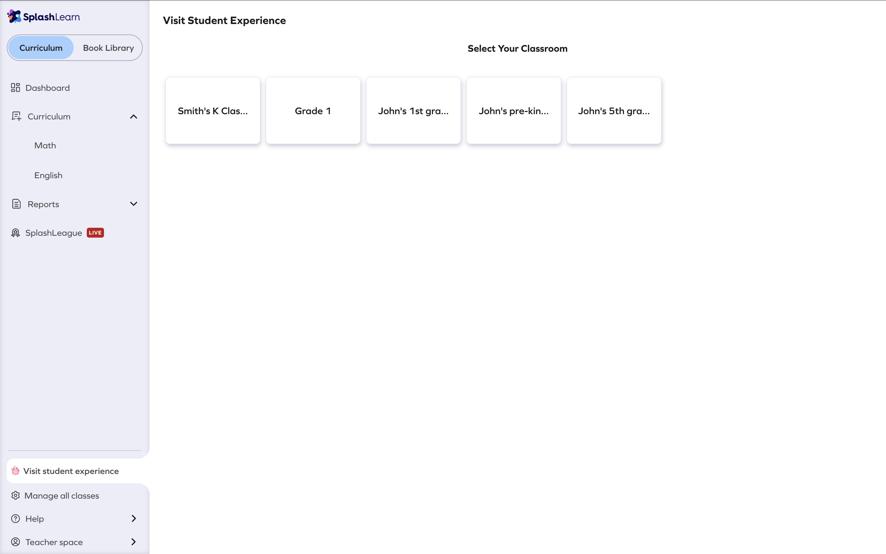 Student experience> select your class.png
