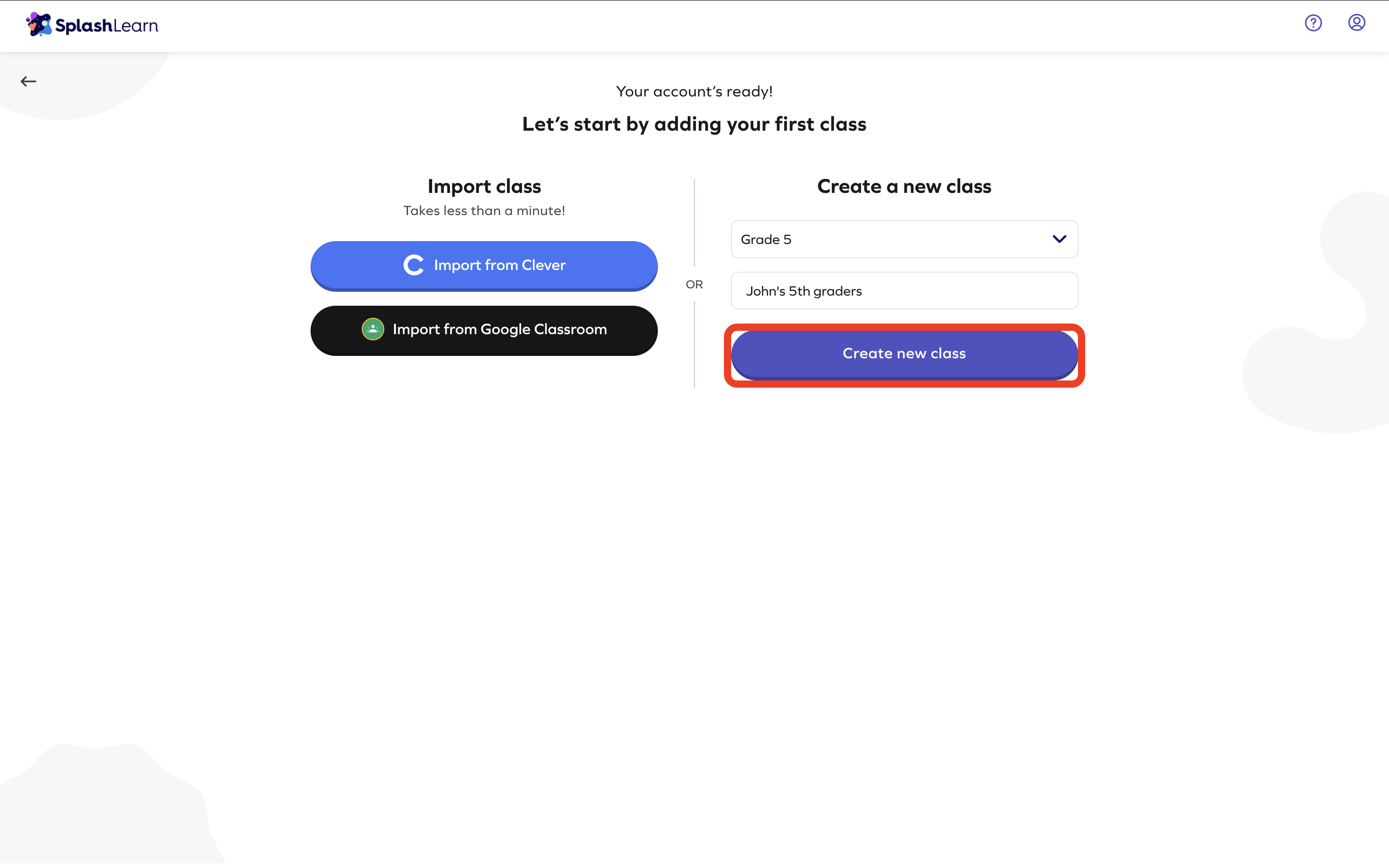 Click create new class.png