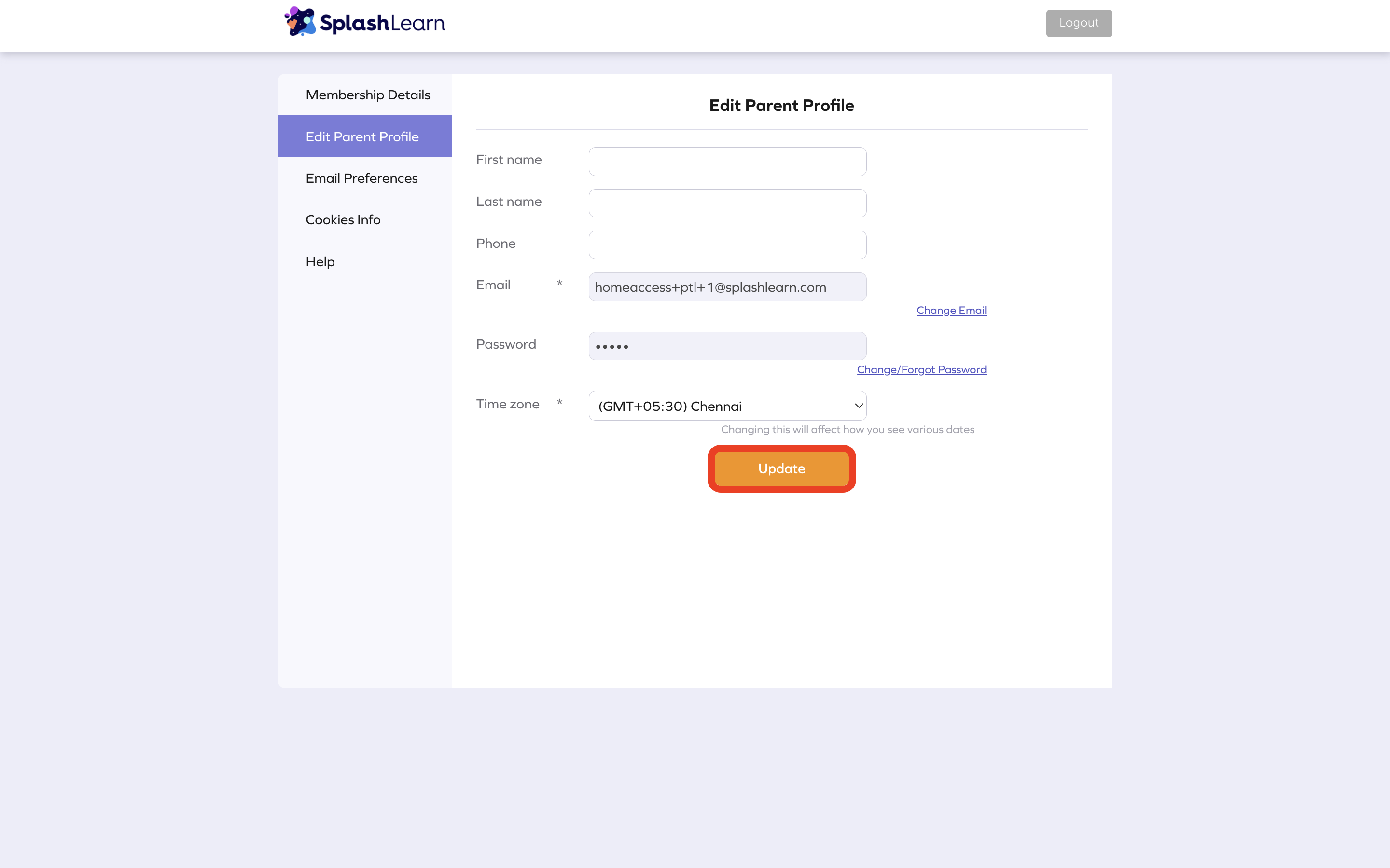 Edit parent profile > click Update.png