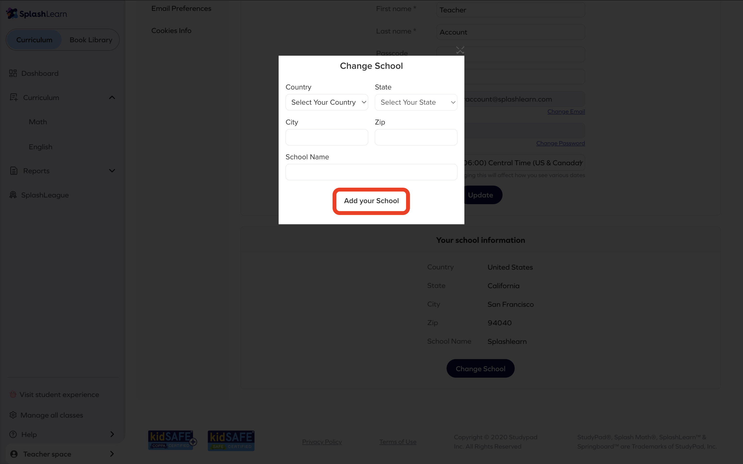 Click > Add your school .png