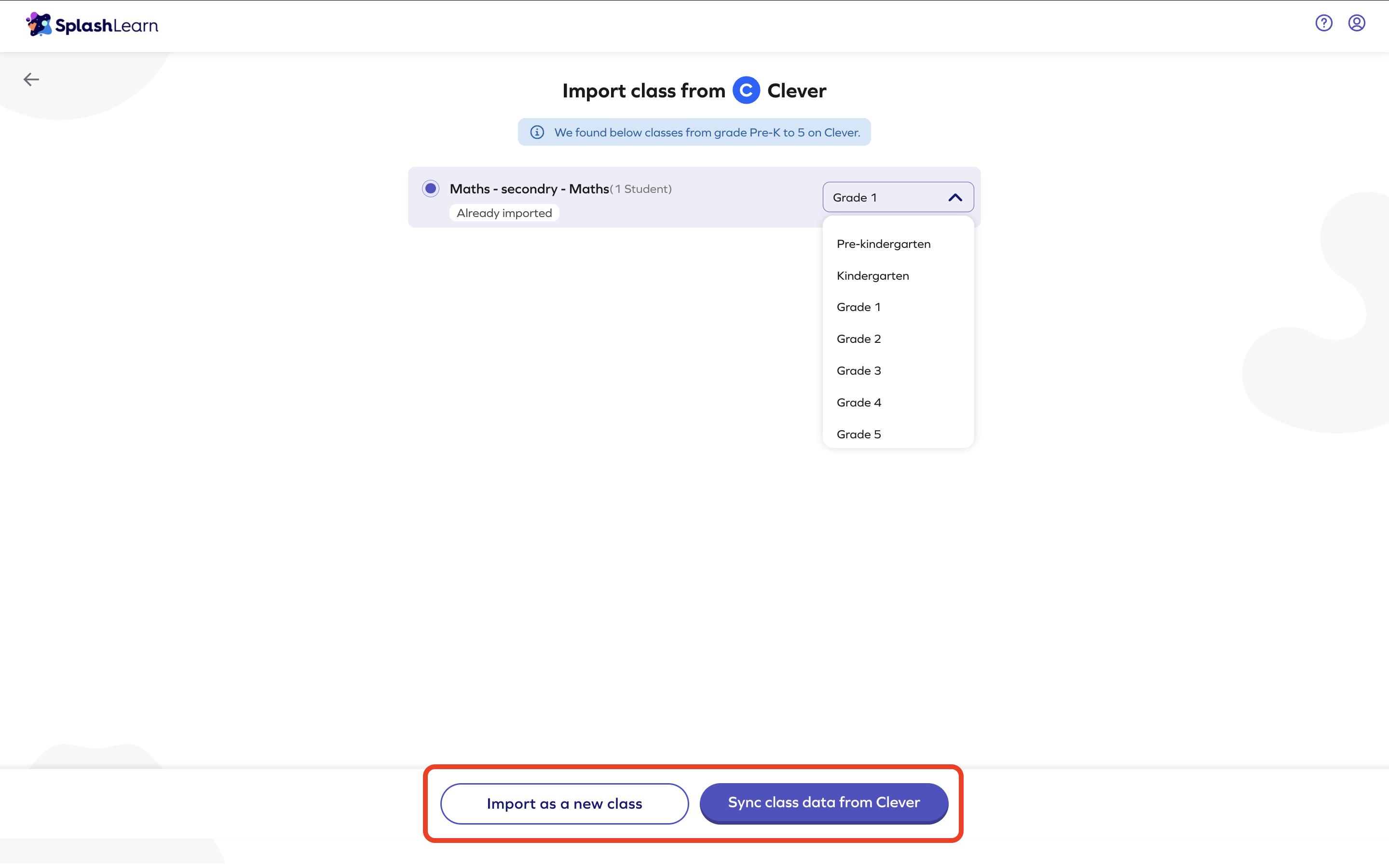 Clever > sync or import a new .png